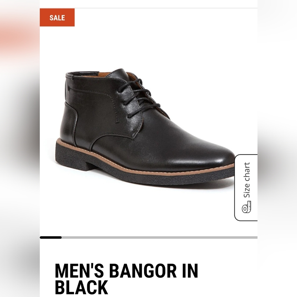 Deer Stags size 9.5 mens black dress shoes